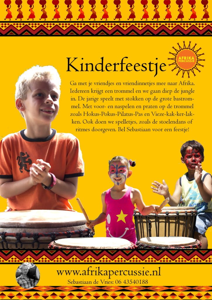 Djembe kinderfeestje A5 v1.0